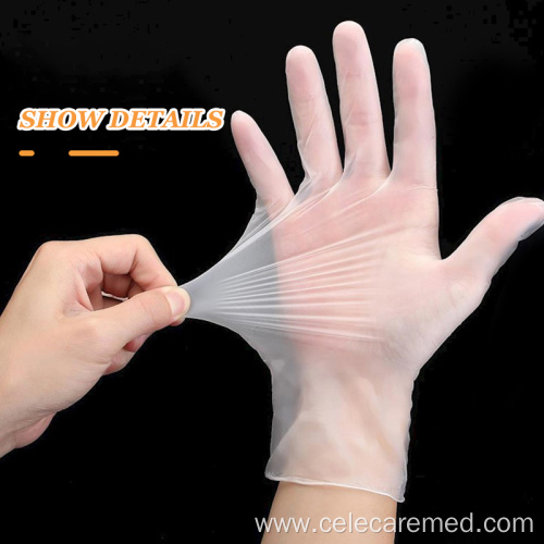 Powder Free Disposable Clear Vinyl Gloves